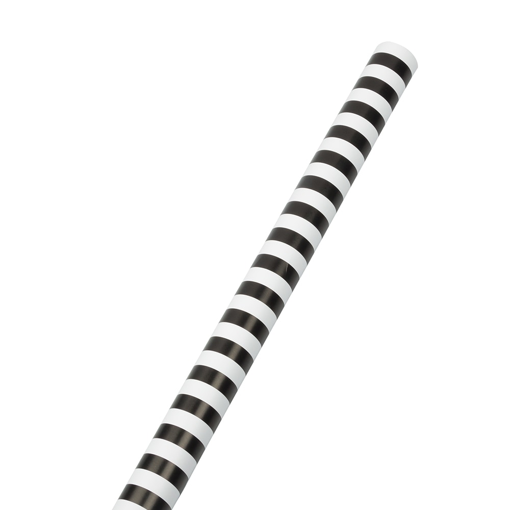 JAM Paper Wrapping Paper, Matte, 25 Sq Ft, Black & White Striped