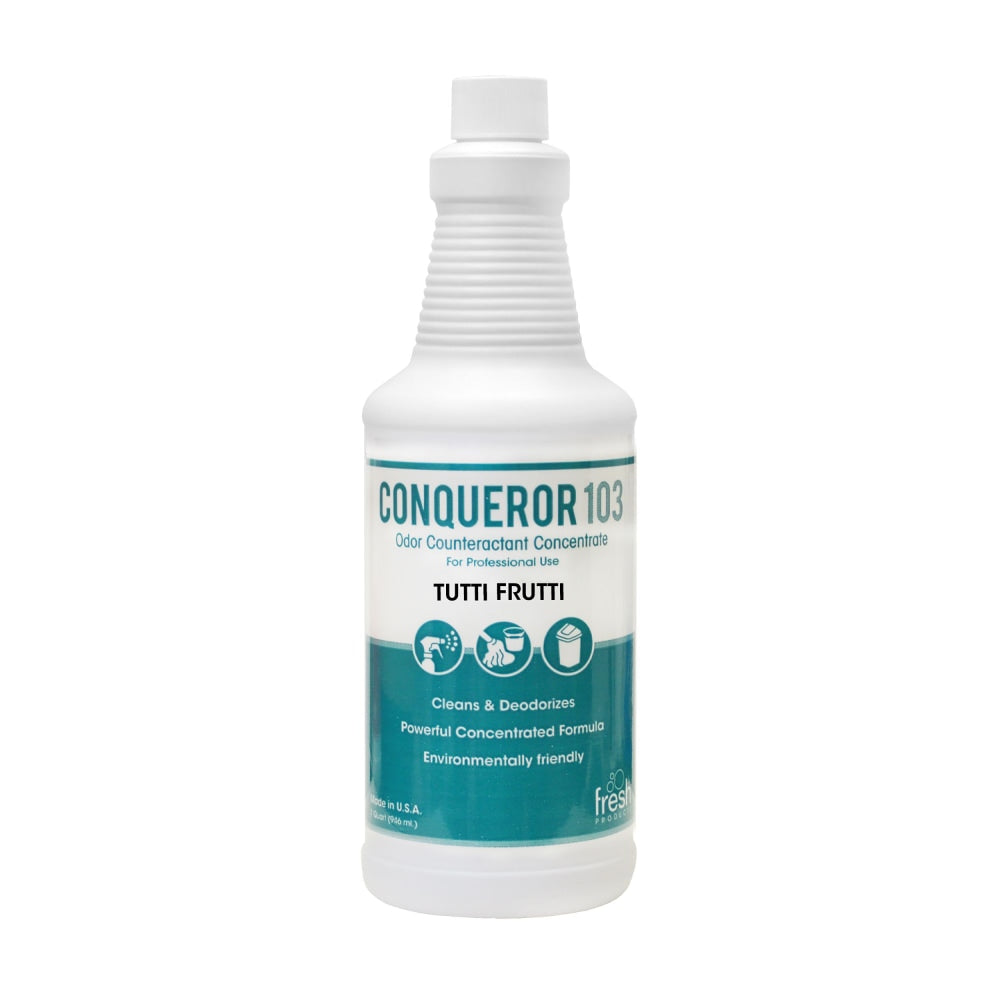 Fresh Products Bio Conqueror 105 Liquid Concentrate, 1 Qt, Tutti Frutti Fragrance, Pack Of 12 Bottles