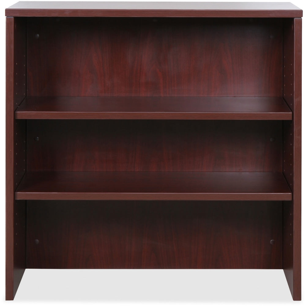 Lorell Essentials Series Stack-On Modular Shelving Bookcase, 36inH x 36inW x 15inD, Mahogany