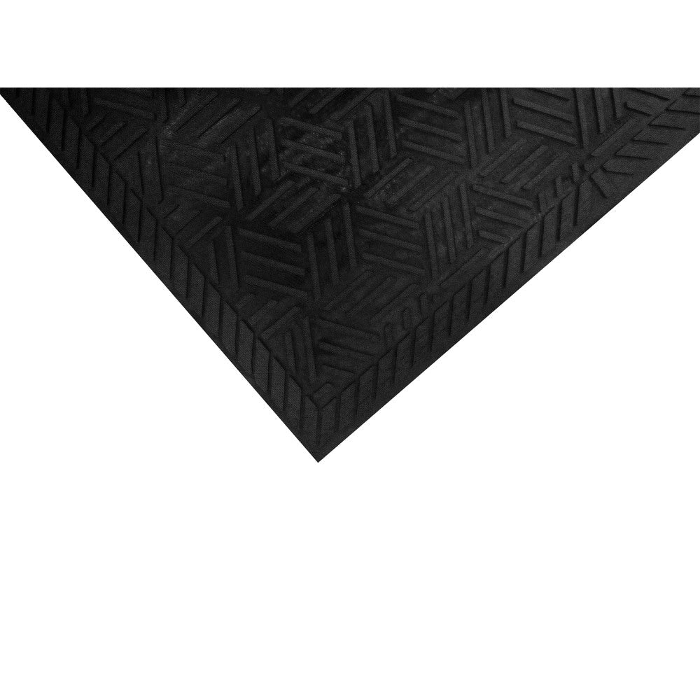 M+A Matting SuperScrape Plus Floor Mat, 36in x 120in, Black