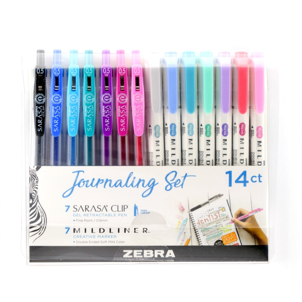 Zebra Pen SARASA/MILDLINER 12-Piece Creative Bundle Journaling Set, Assorted Sizes, Assorted Ink Colors