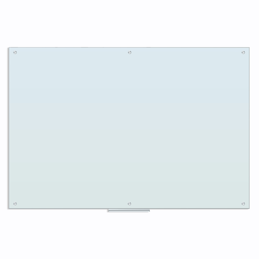 U Brands Frameless Magnetic Dry-Erase Board, 48in x 96in, Frosted White (Actual Size 47in x 96in)