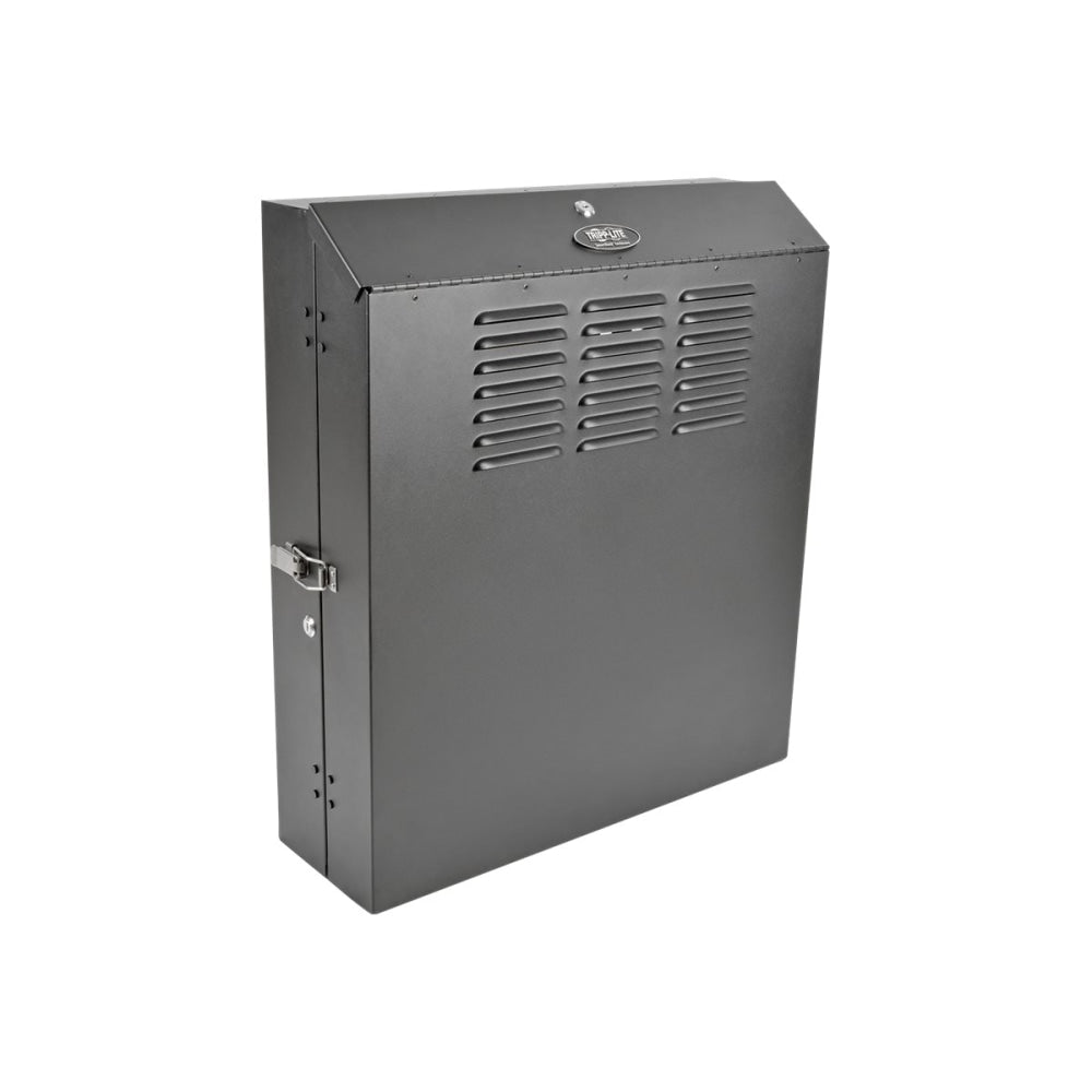 Tripp Lite SmartRack 6U Low-Profile Vertical-Mount Switch-Depth Wall-Mount Rack Enclosure Cabinet - For LAN Switch, Patch Panel - 6U Rack Height20in Rack Depth - Wall Mountable - Black - Steel - 149.91 lb Maximum Weight Capacity