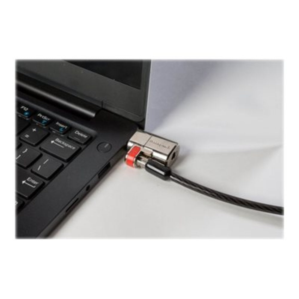 Kensington ClickSafe Keyed Laptop Lock for Wedge Security Slots - Security cable - black