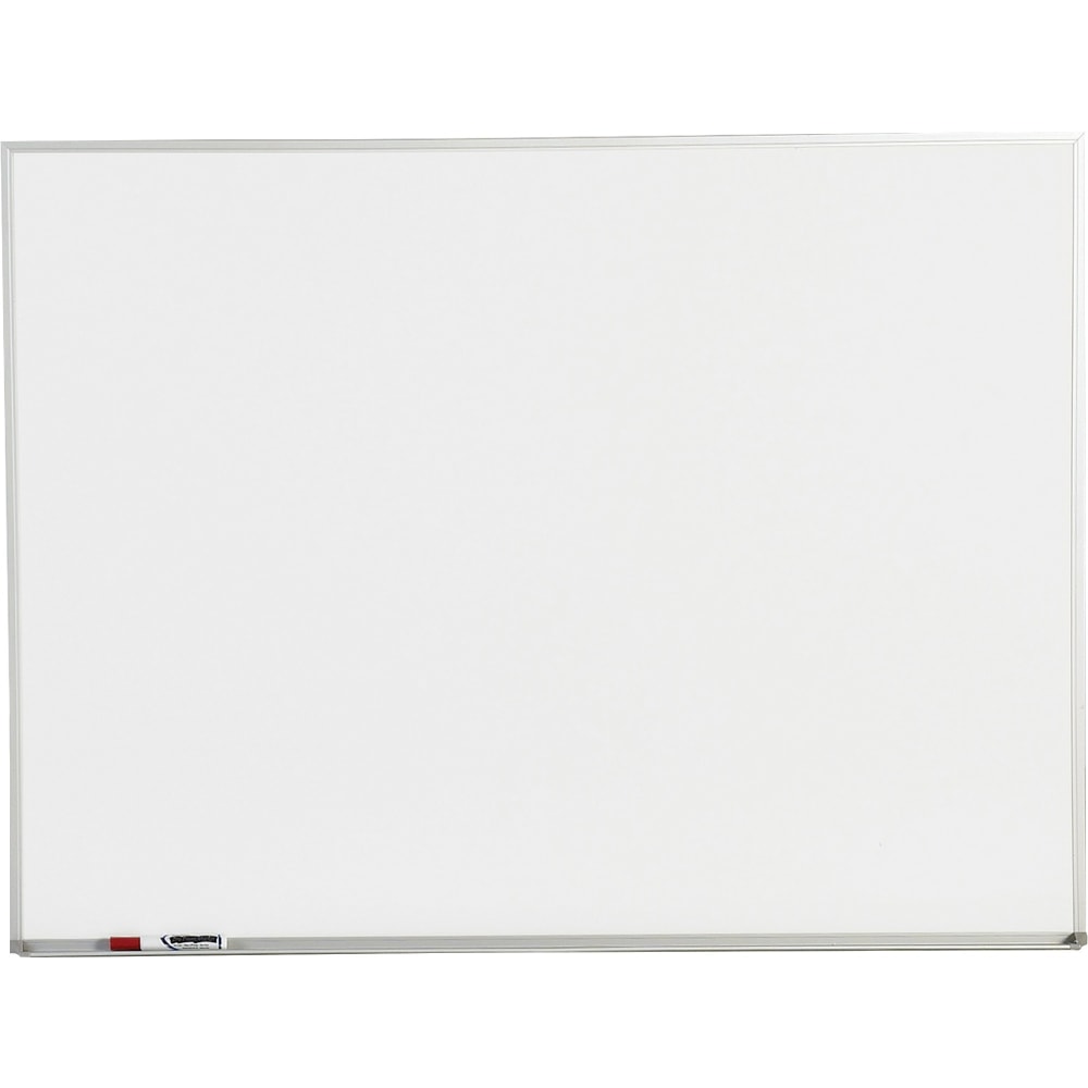 Sparco Melamine Dry-Erase Whiteboard, 48in x 36in, Aluminum Frame With Silver Finish