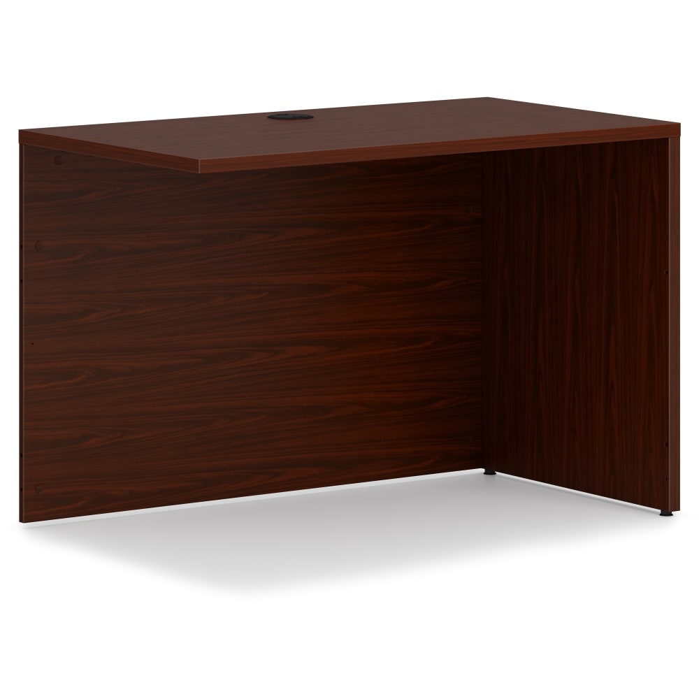 HON Mod 42inW Desk Return Shell Credenza, Mahogany