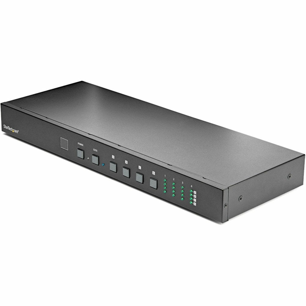 StarTech.com 4x4 HDMI Matrix Switch with Audio and Ethernet Control - 4K 60Hz - HDMI Switcher Box for Video Wall - Rack Mountable