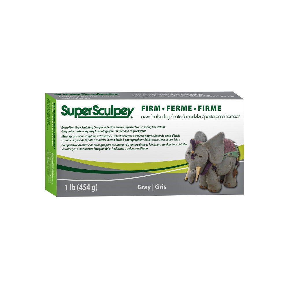 Sculpey Super-Firm Sculpting Compound, 1 Lb, Gray