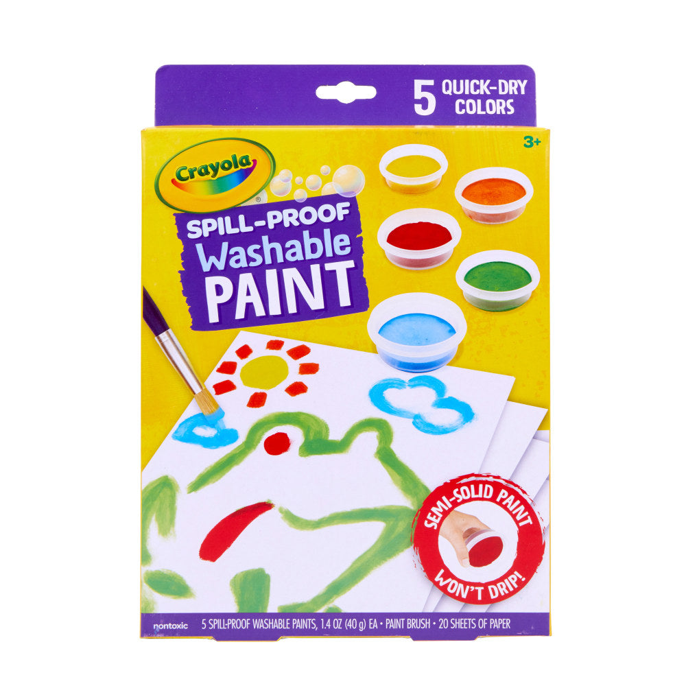 Crayola Spill-Proof Kids Washable Paint Set