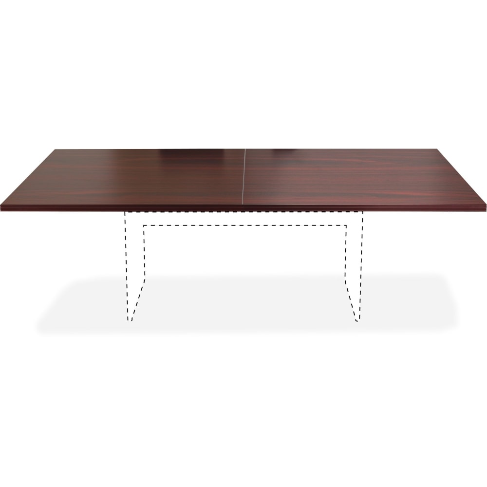 Lorell Chateau Series Rectangular Conference Table Top, 8ftW, Mahogany