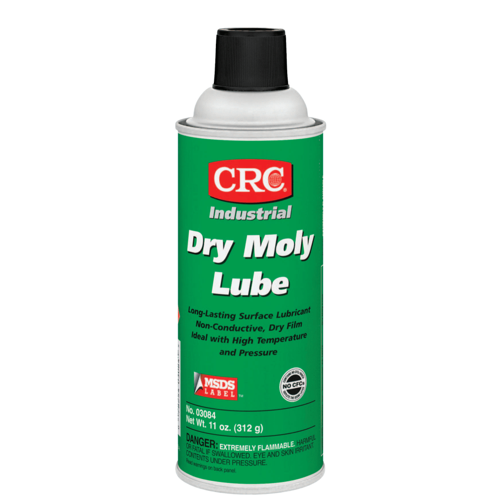 CRC Dry Moly Lubricant Aerosol Spray, 16 Oz, Pack Of 12 Cans