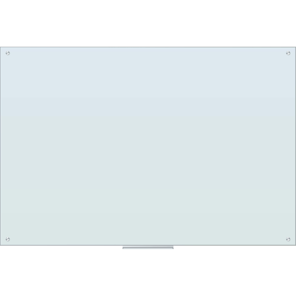 U Brands Frameless Non-Magnetic Glass Dry-Erase Board, 72in X 48in, Frosted White (Actual Size 70in x 47in)