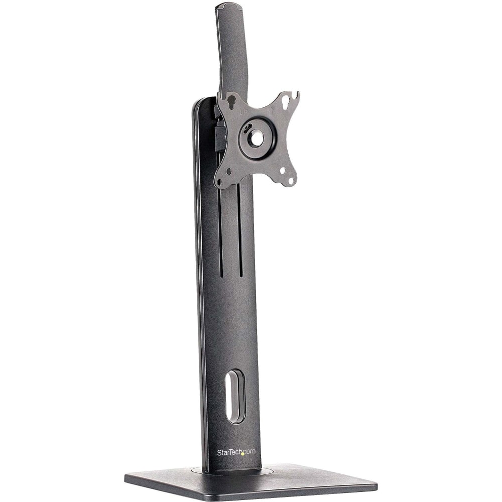 StarTech.com Free Standing Single Monitor Mount, Height Adjustable Ergonomic Monitor Desk Stand, For VESA Mount Displays up to 32in (15lb)