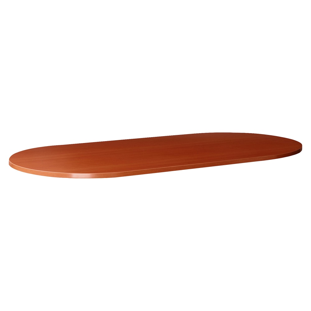 Lorell Essentials Conference Oval Table Top, 2-Piece, 96inW, Cherry