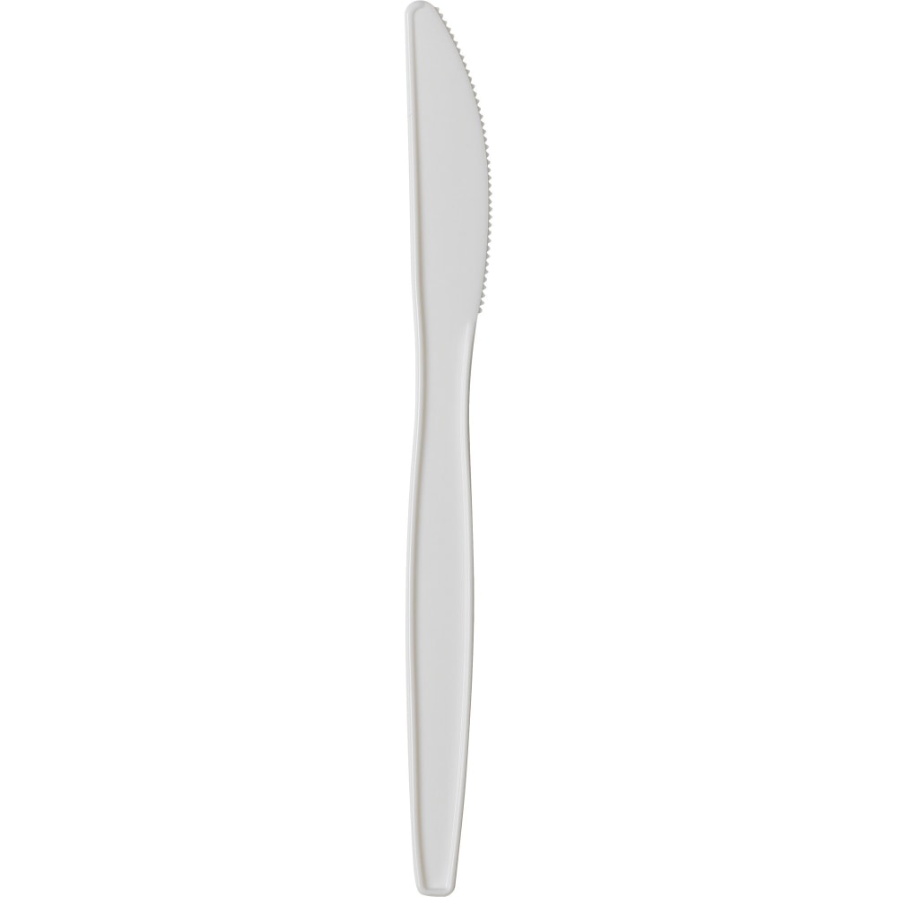 Dixie Bulk Case Plastic Knives, White, Case Of 1,000