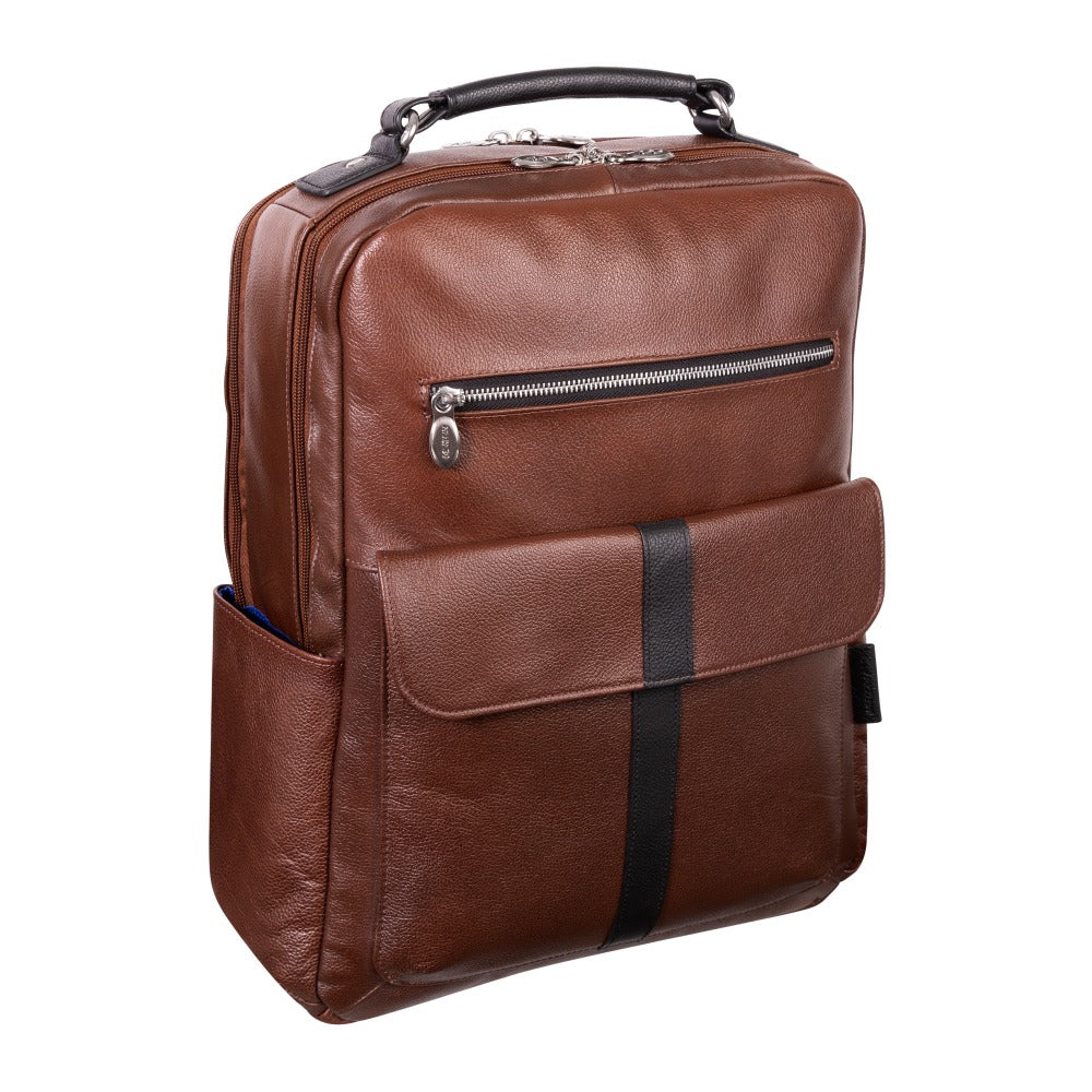 McKleinUSA Logan Backpack With 17in Laptop Pocket, Brown