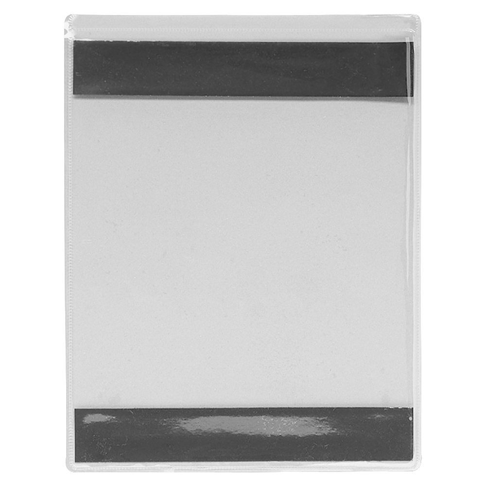 C-Line Magnetic Vinyl Shop Ticket Holders, 8 1/2in x 11in, Clear, Pack Of 15