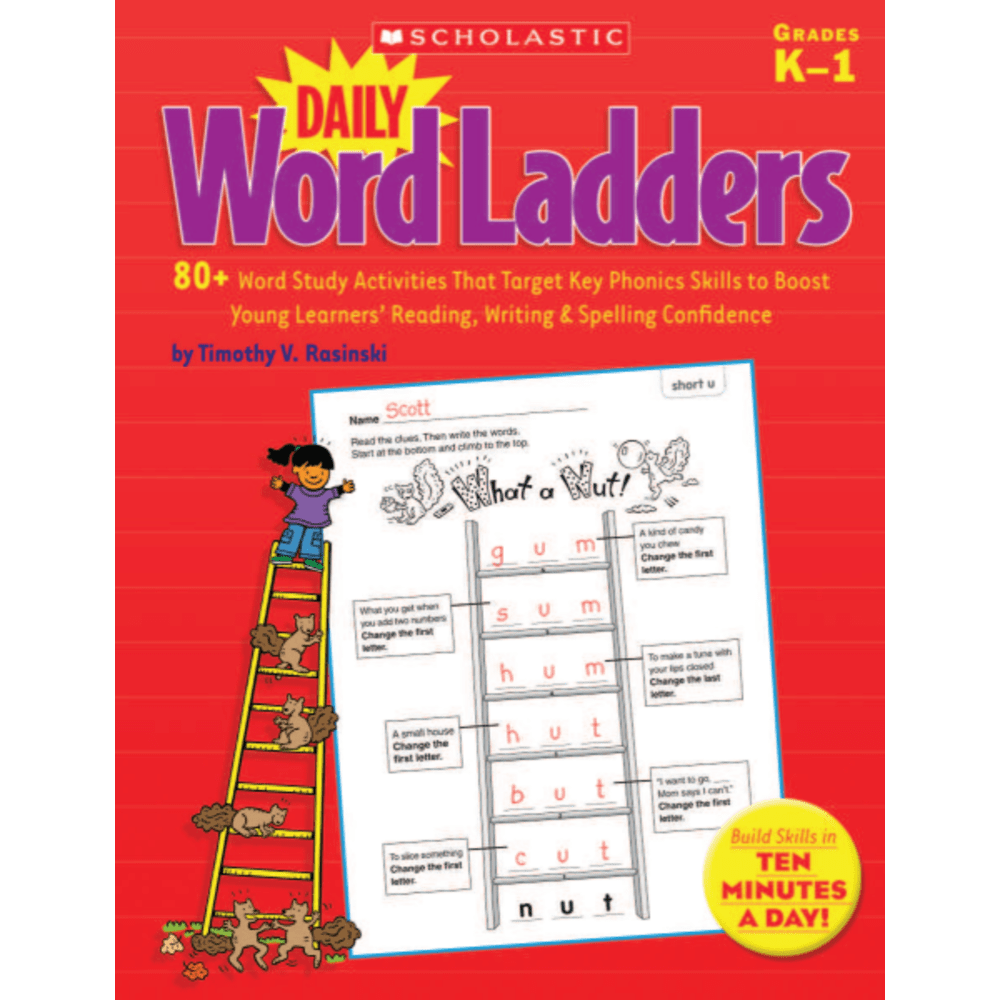 Scholastic Daily Word Ladders, Grades K-1