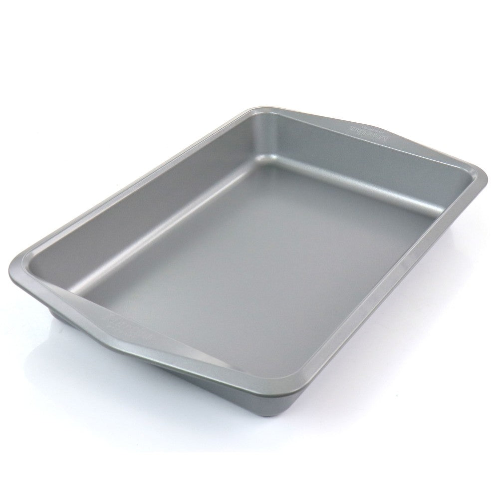 Martha Stewart Non-Stick Carbon Steel Oblong Pan, 13in, Gray