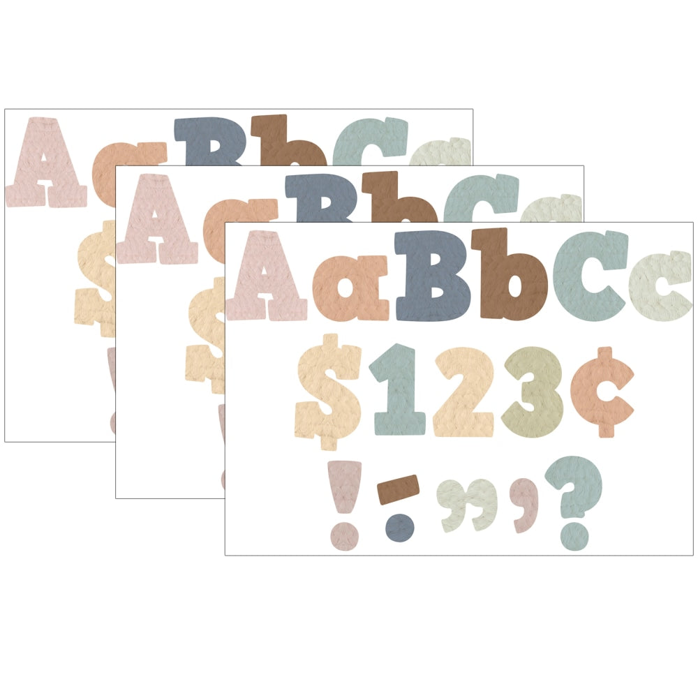 Teacher Created Resources 4in Letters, Everyone Is Welcome, 230 Pieces Per Pack, Set Of 3 Packs