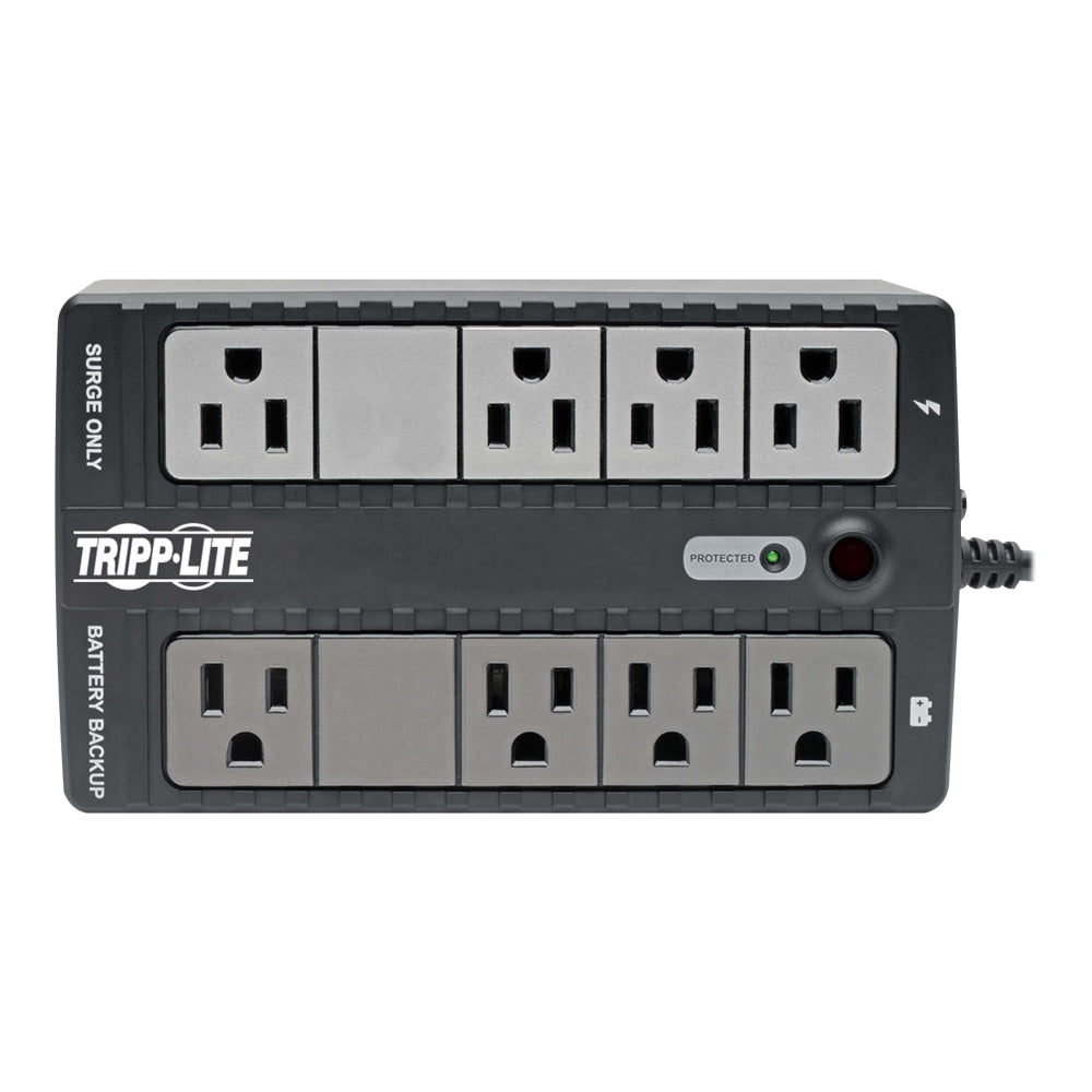 Tripp Lite 120V 500VA 260W Standby UPS, 8 Outlets (NEMA 5-15R), 5-15P Plug, 5 ft. Cord, Desktop/Wall Mount - UPS - AC 120 V - 260 Watt - 500 VA - 1-phase - USB - output connectors: 8