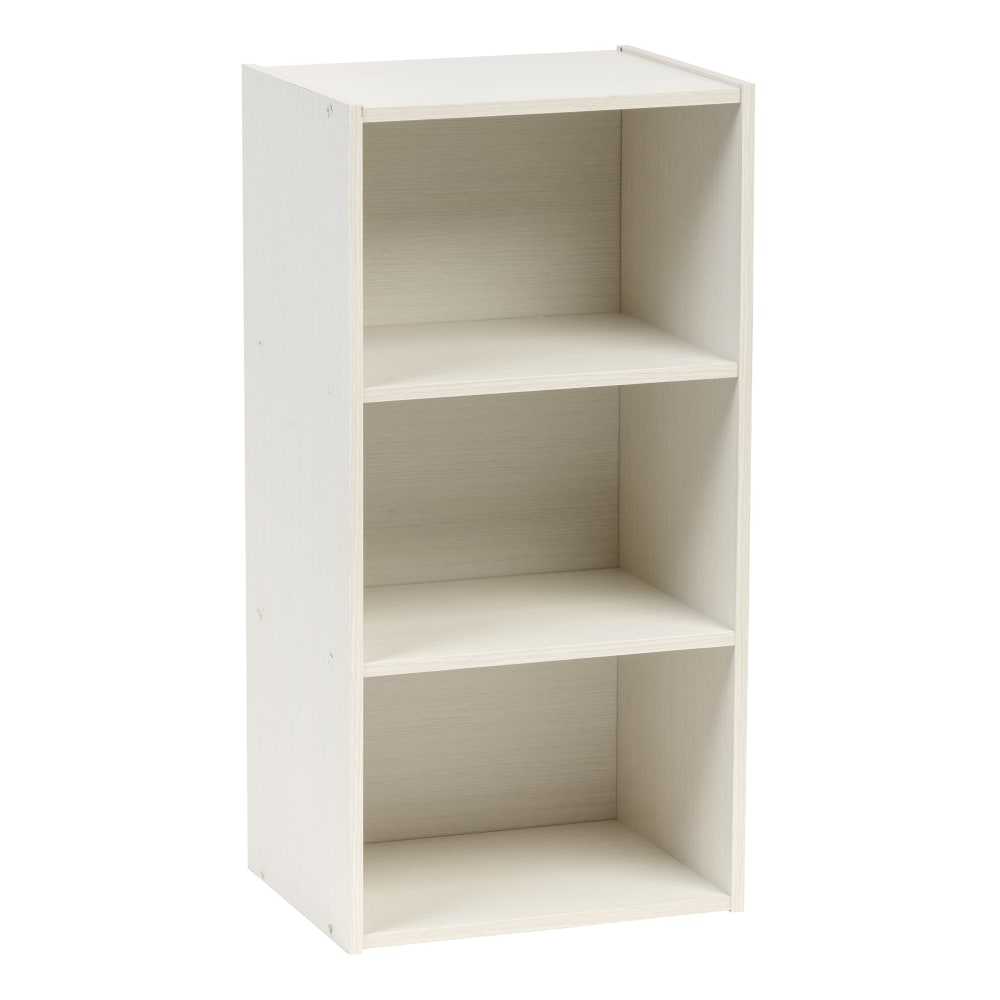 IRIS 3-Cube Modular Shelf Storage, 28-7/8inH x 14-7/16inW x 11-7/16inD, White