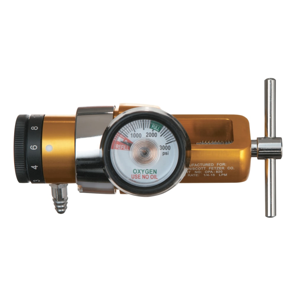 OPA CGA-870 Yoke Compact Click-Style Oxygen Regulator