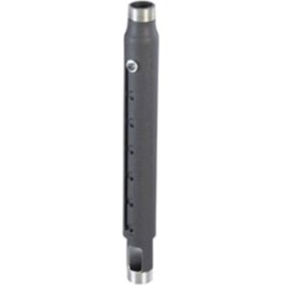 Chief 12-18in Adjustable Extension Column - For Projector - Black - Aluminum - 500 lb