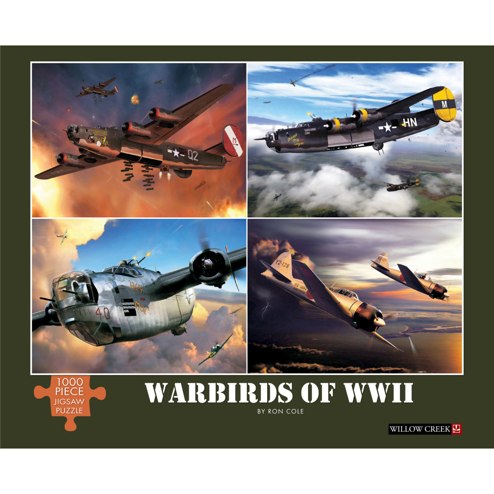 Willow Creek Press 1,000-Piece Puzzle, 26-5/8in x 19-1/4in, Warbirds Of WWII