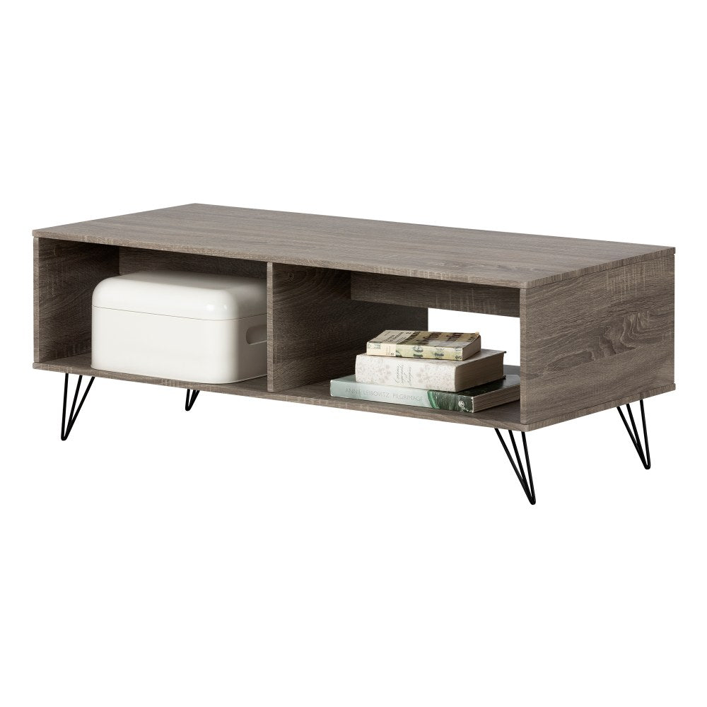 South Shore Evane Coffee Table, 15-3/4inH x 43-5/16inW x 19-3/4inD, Oak Camel