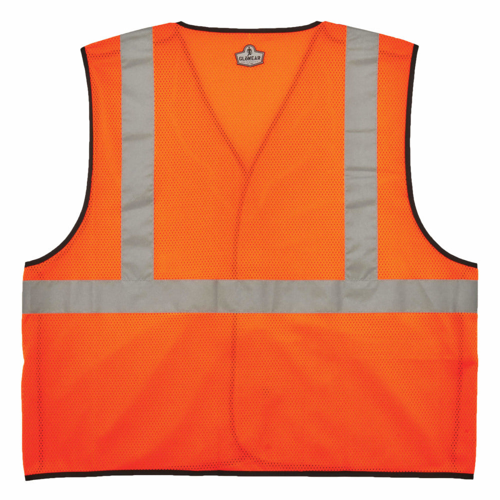 Ergodyne GloWear Safety Vest, ID Holder, Type-R Class 2, 4X/5X, Orange, 8216BA