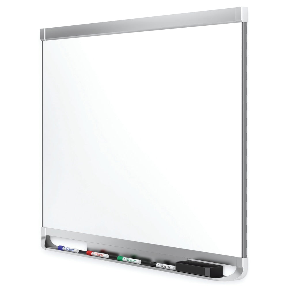 Quartet Prestige 2 DuraMax Porcelain Magnetic Dry-Erase Whiteboard, 48in x 36in, Aluminum Frame With Silver Finish