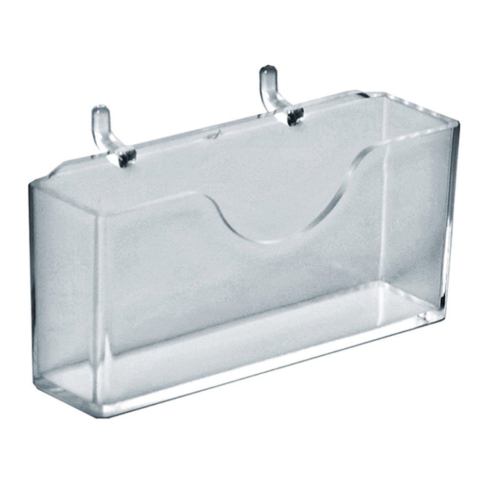 Azar Displays Horizontal Business Card Holders, 4inH x 4-1/8inW x 7/8inD, Clear, Pack Of 10 Holders