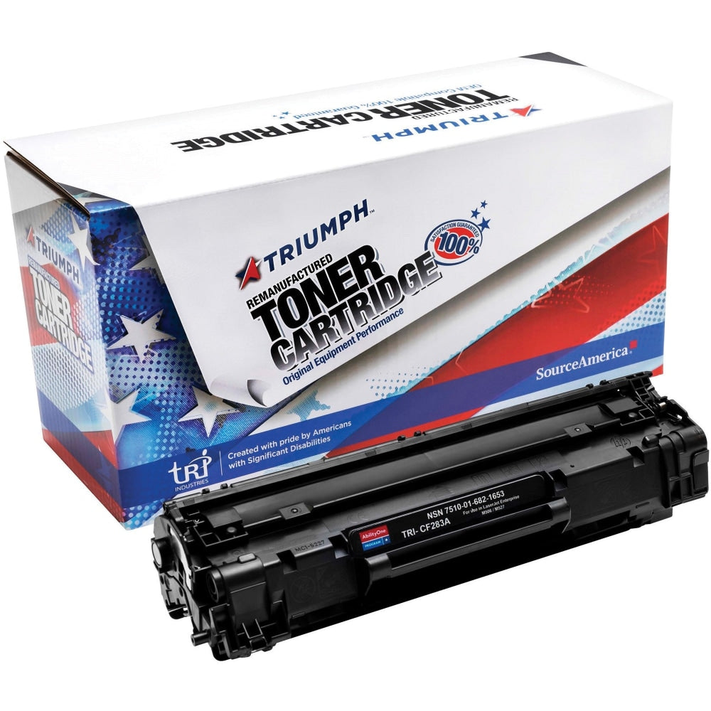 SKILCRAFT TAA Compliant Remanufactured Black Toner Cartridge Replacement For HP 83A, CF283A