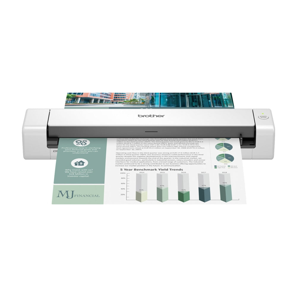 Brother DSmobile DS-740D Duplex Portable Color Document Scanner, 1.8inH x 11.9inW x 2.5inD