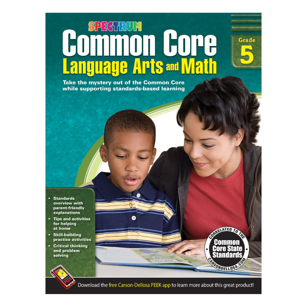 Spectrum Common Core Language Arts And Math, Grade 5