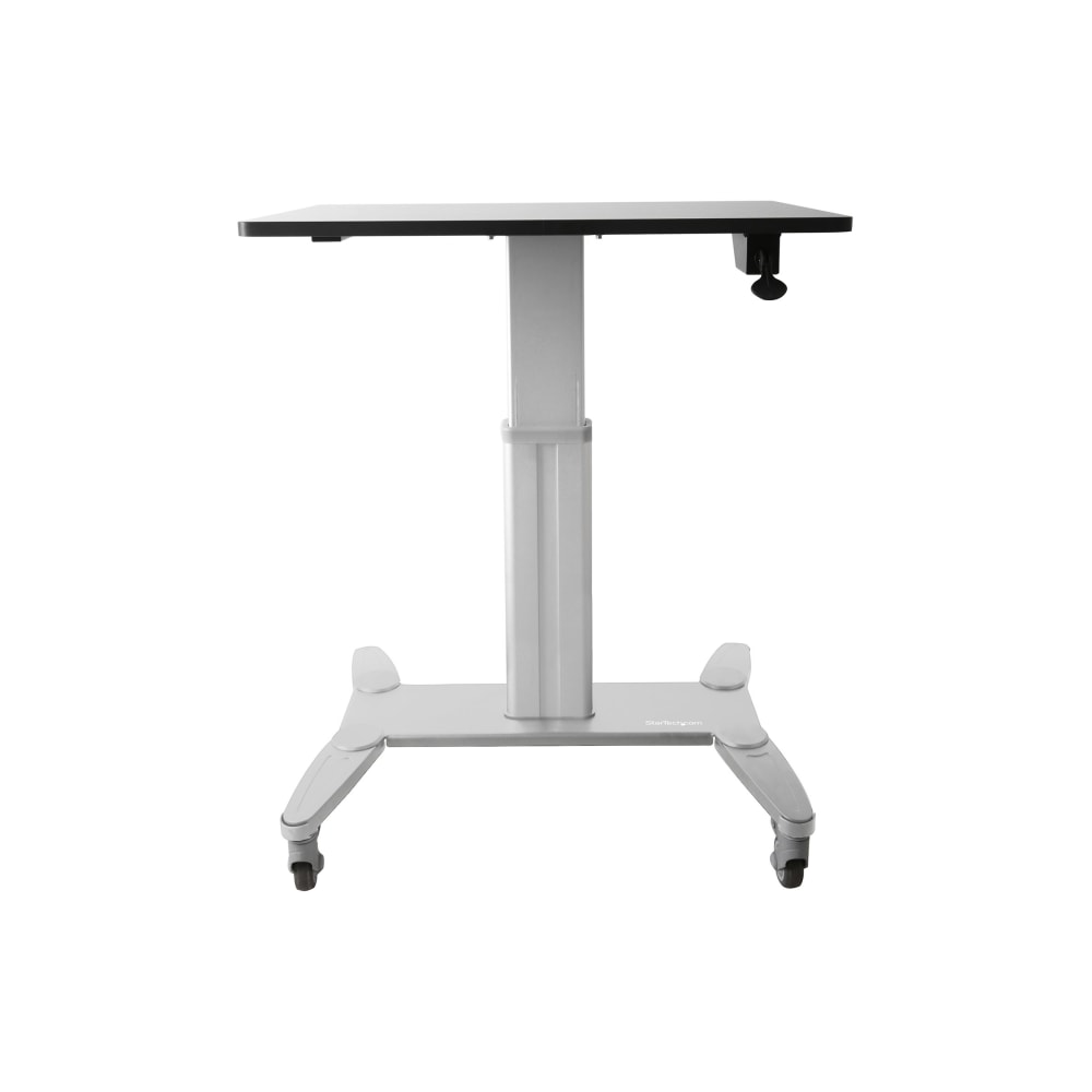 StarTech.com 28inW Mobile Sit-Stand Workstation, Silver