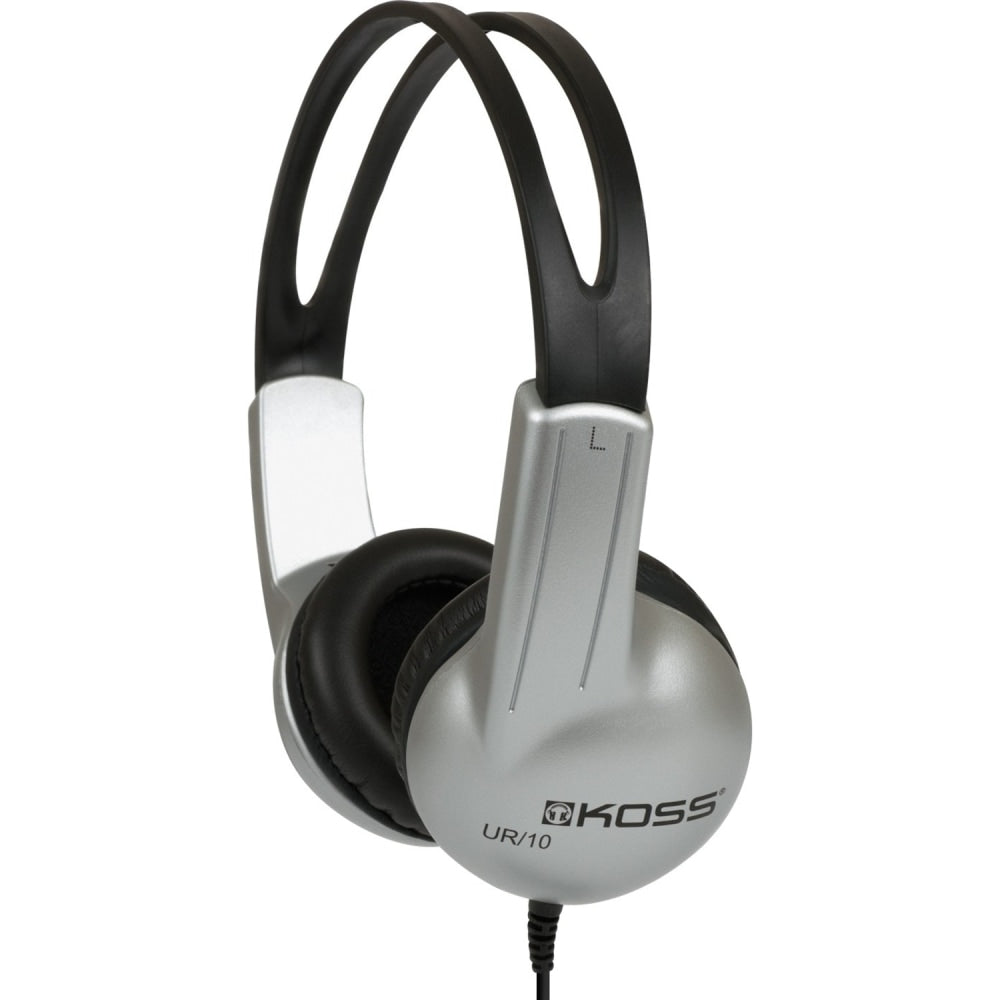 Koss UR10 HB Headphone - Stereo - Mini-phone (3.5mm) - Wired - 32 Ohm - 60 Hz 20 kHz - Over-the-head - Binaural - Circumaural - 4 ft Cable