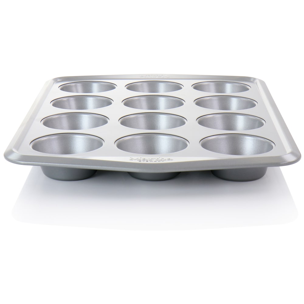 Martha Stewart 12-Cup Non-Stick Muffin Pan, Gray