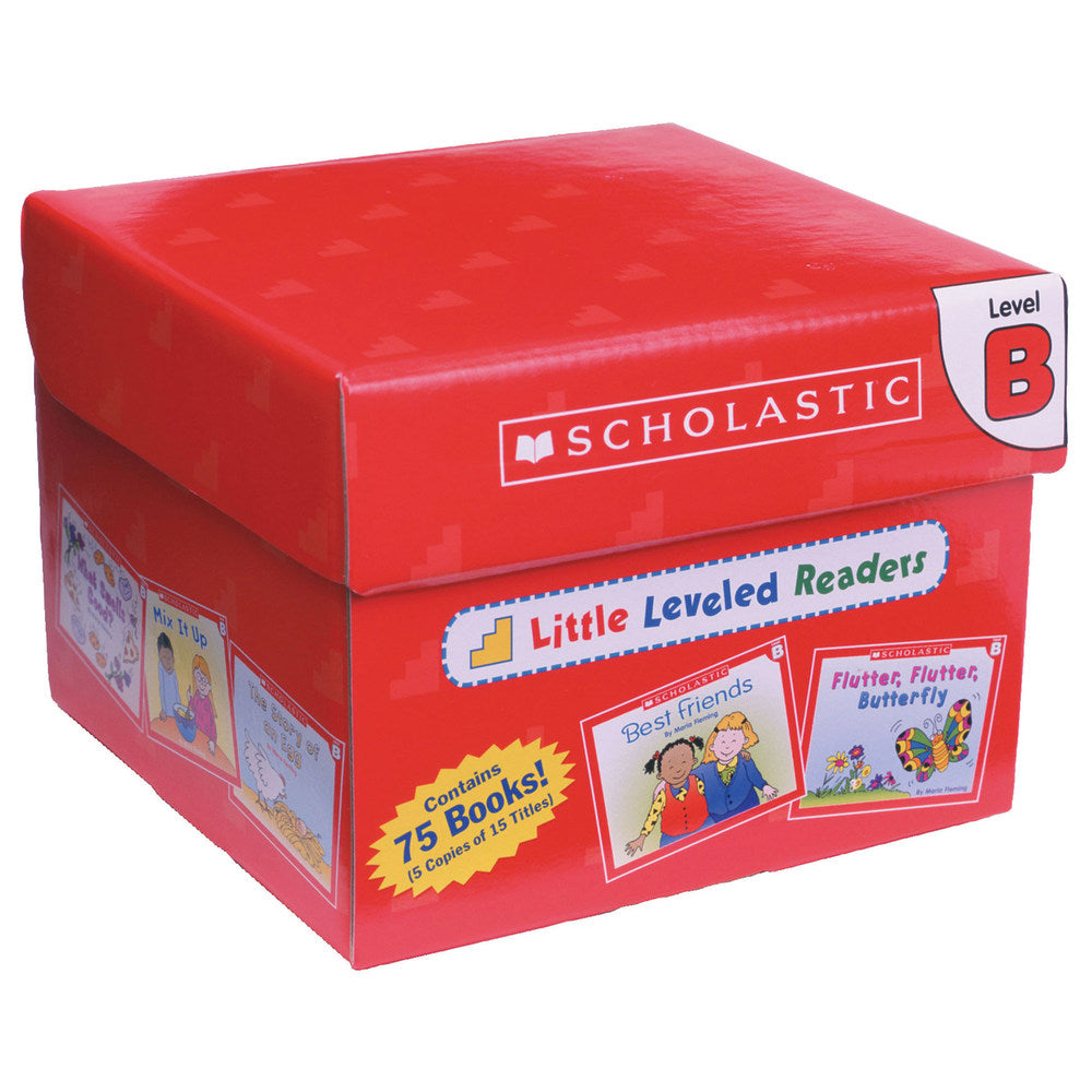 Scholastic Little Leveled Readers Book: Level B Box Set, Grades K-2, Pack Of 75 Books