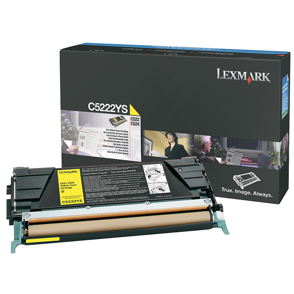 Lexmark C5220YS Yellow Return Program Toner Cartridge