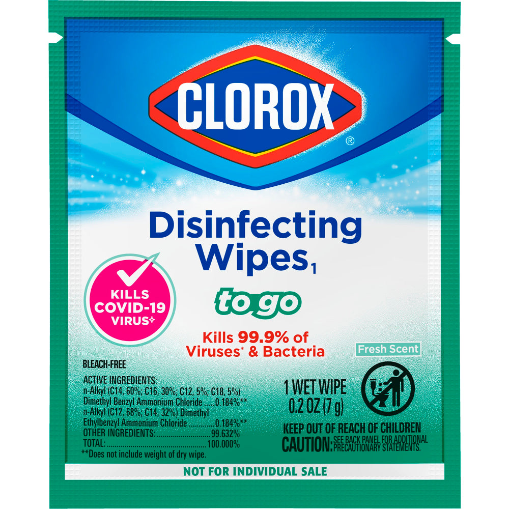 Clorox Disinfecting Wipes, 7in x 7-1/4in, Fresh Scent, Pack Of 900 Wipes