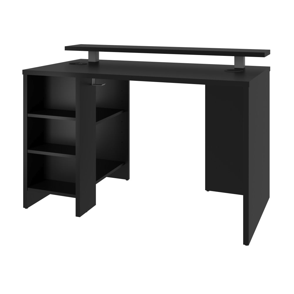 Bestar Electra 48inW Gaming Computer Desk, Black