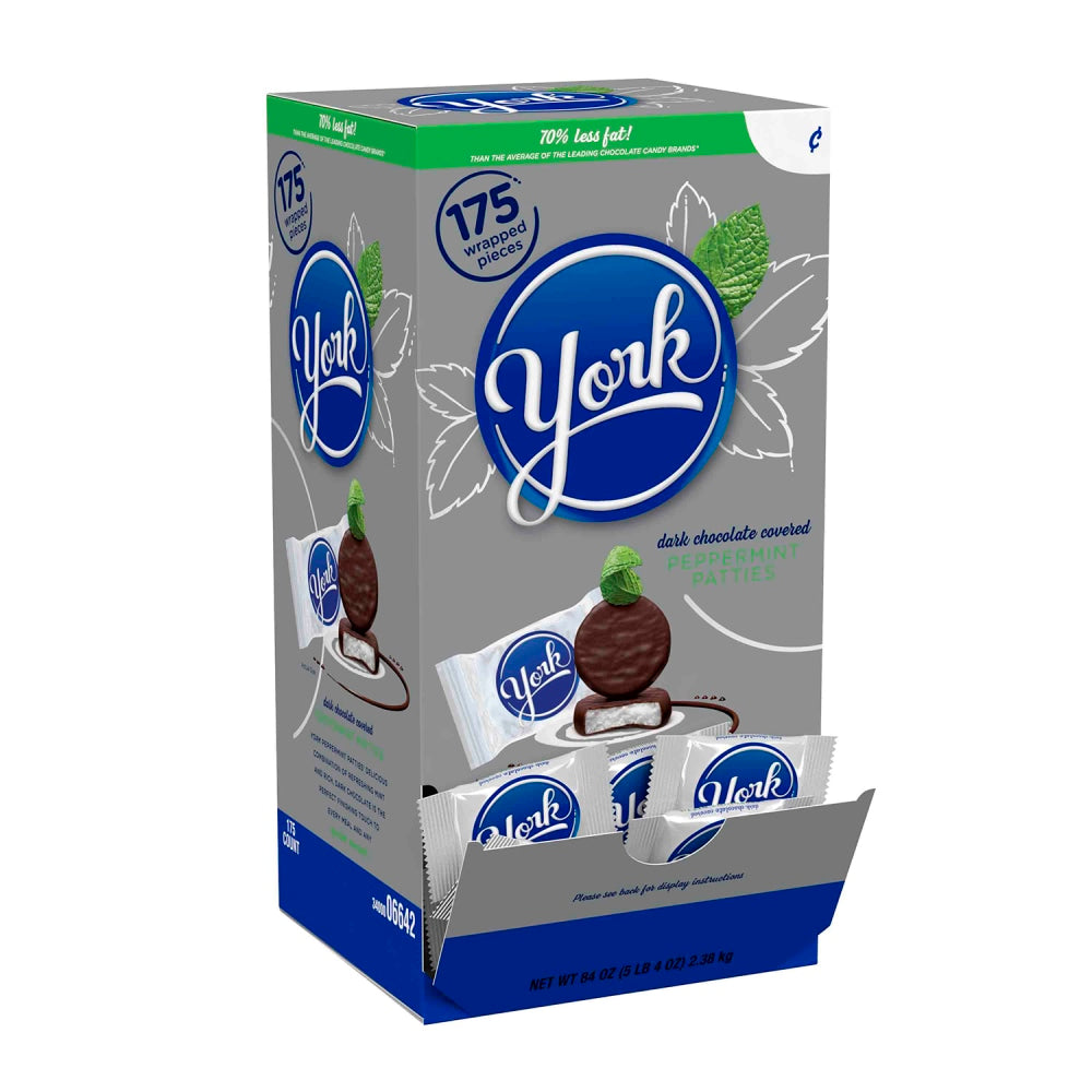 York Peppermint Patties, 0.48 Oz, Box Of 175