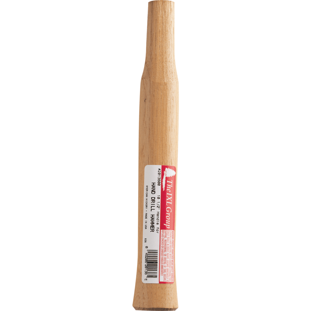 Hand Drill Hammer Handle, 10-1/2 in, Hickory