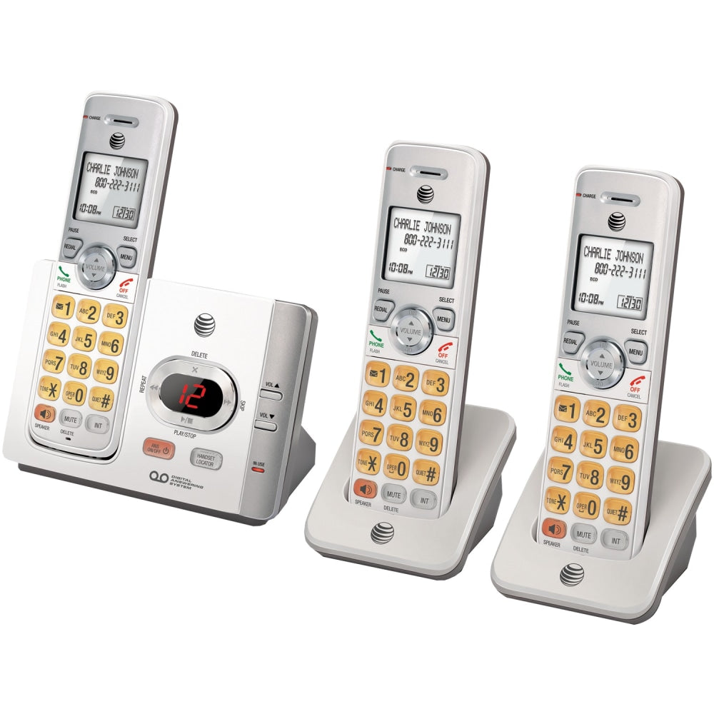 AT&T DECT 6.0 3-Handset Cordless Answering System With Caller ID And Call Waiting, EL52315