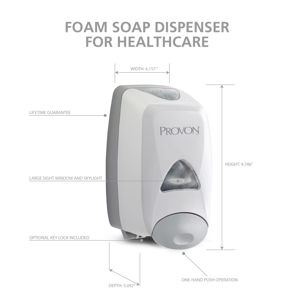 GOJO PROVON FMX-12 Foam Hand Soap Dispenser, Dove Gray