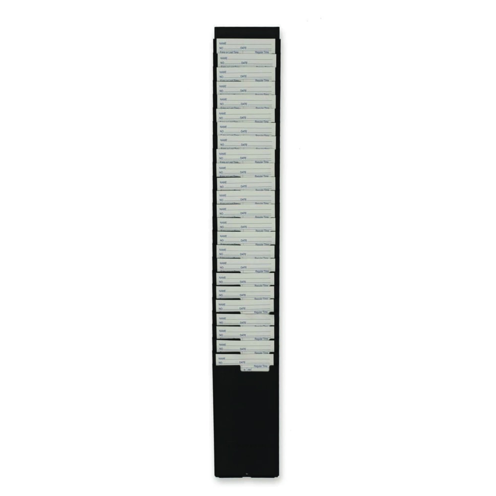 Acroprint M120R Expanding Time Card Rack, 25 Pockets, 26.5in x 4in x 2.25in, Black