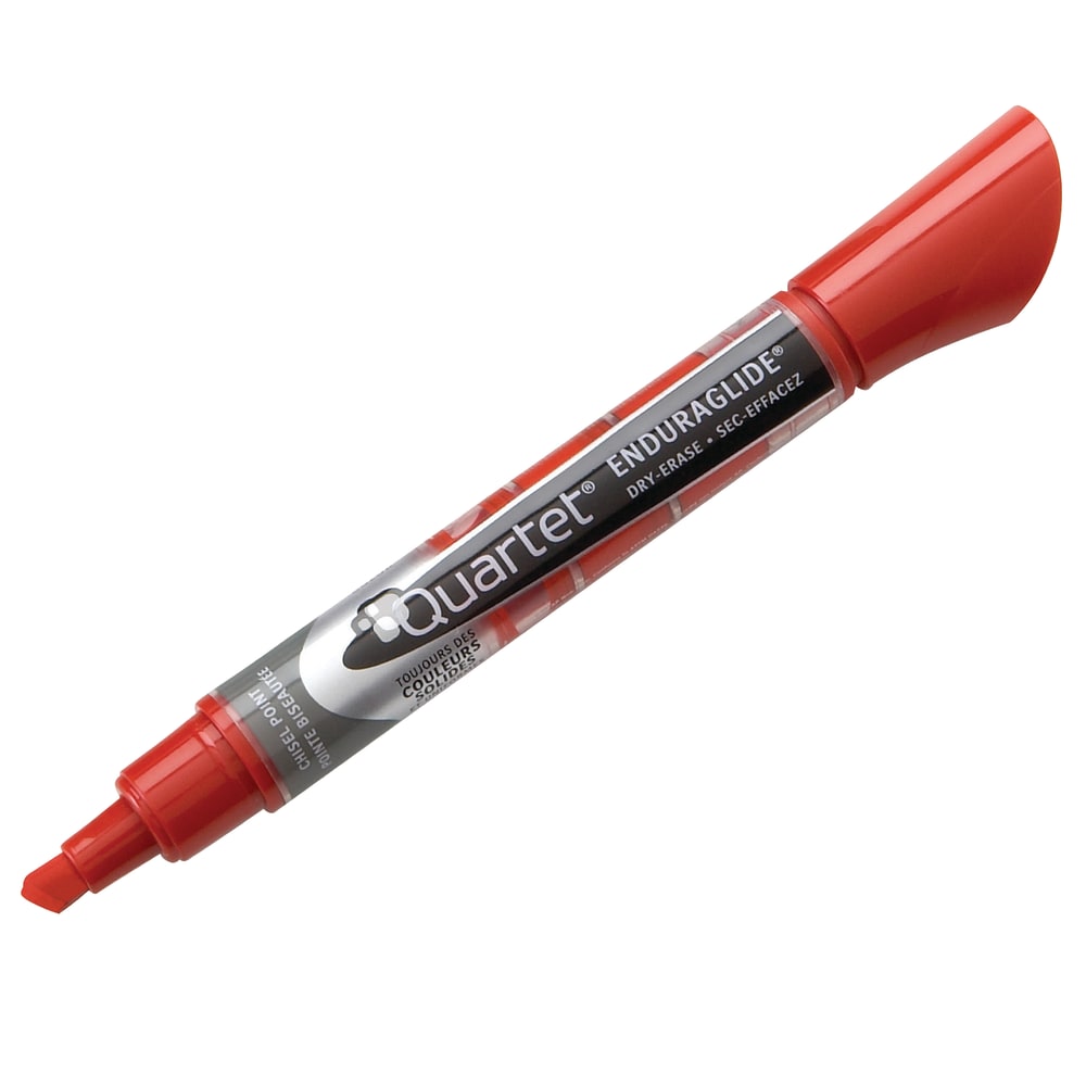 Quartet EnduraGlide Dry-Erase Markers, Chisel, Assorted Colors, Pack Of 4