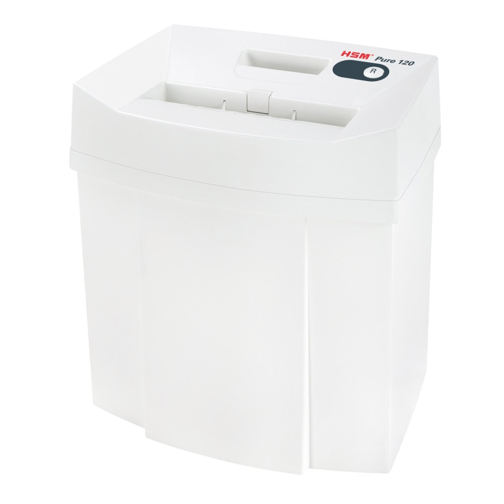 HSM Pure 120c Cross-Cut Shredder - Cross Cut - 6-7 Per Pass - 5.3 gal Waste Capacity